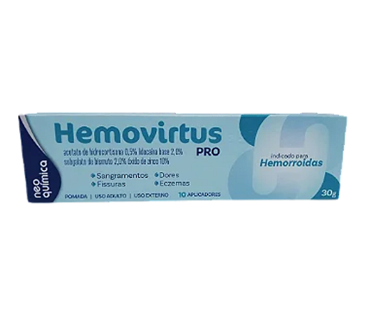 HEMOVIRTUS PRO POMADA HEMORROIDAS KIT COM 3 BISNAGAS