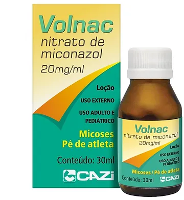 VOLNAC 20MG/ML LOÇÃO PARA MICOSES PÉ ATLETA FR.C/30ML MICONAZOL