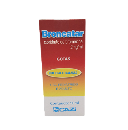 BRONCATAR 2MG/ML GOTAS INALATÓRIA E ORAL FR.C/50ML (BROMEXINA)