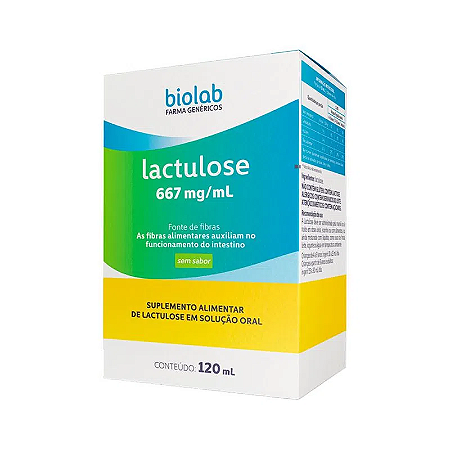 LACTULOSE 667MG/ML FR.C/120ML SEM SABOR (BIOLAB)
