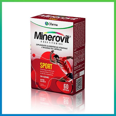 MINEROVIT SPORT SUPLEMENTO ALIMENTAR CX.C/60 CÁPSULAS