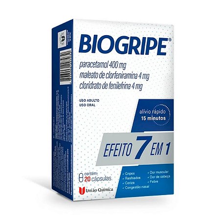 BIOGRIPE ANTIGRIPAL 7EM1 CX.C/20 CÁPSULAS