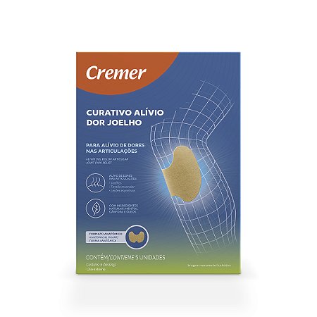 CURATIVO CREMER ALÍVIO DOR JOELHO FRIO C/5 UNIDADES