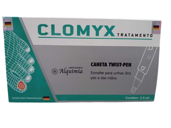 CLOMYX TRATAMENTO CANETA TWIST-PEN ESMALTE P/UNHAS PÉS E MÃOS 2,5ML
