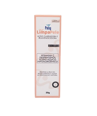 PULSY LIMPA PELE CLAREADOR REJUVENESCEDORA CREME 30G.