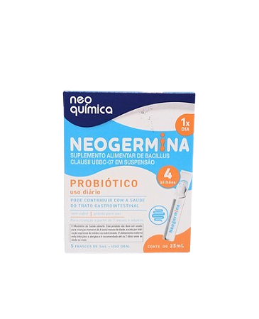 NEOGERMINA PROBIÓTICO 4 BILHÕES DIÁRIO CX.C/5 FRASCOS 5ML