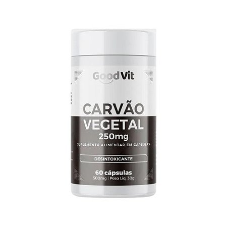 CARVÃO VEGETAL 250MG GOODVIT C/60 CÁPSULAS
