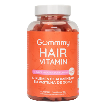 GUMMMY SUPLEMENTO ALIMENTAR HAIR VITAMIN C/60 GOMAS SB.MELANCIA