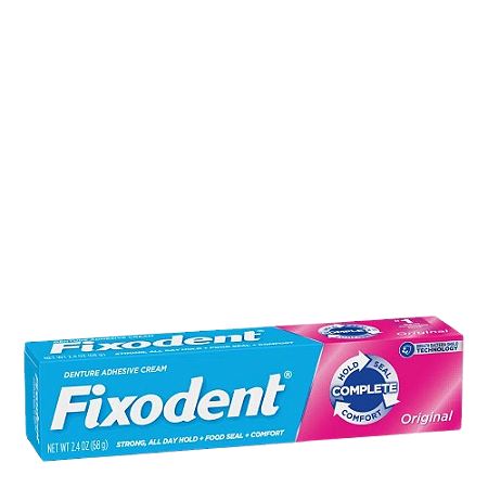 FIXODENT COMPLETE CREME ADESIVO PARA DENTADURAS 68G.