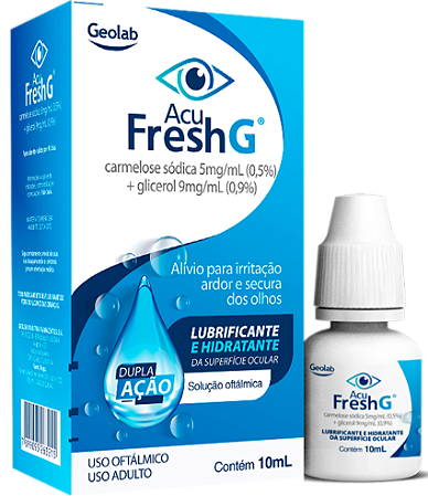 ACU FRESH G LUBRIFICANTE E HIDRATANTE 10ML CARMELOSE +GLICEROL