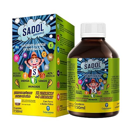 SADOL FERROMÍNICOSUPLEMENTO ALIMENTAR 150ML SB.CHOCOLATE
