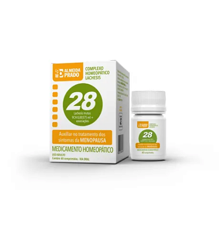 COMPLEXO N°28 LACHESIS ( MENOPAUSA ) C/60 COMP. ALMEIDA PRADO EXCLUSIVO