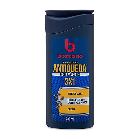 BOZZANO SHAMPOO ANTIQUEDA 3X1 PODER PARA OS FIOS 200ML