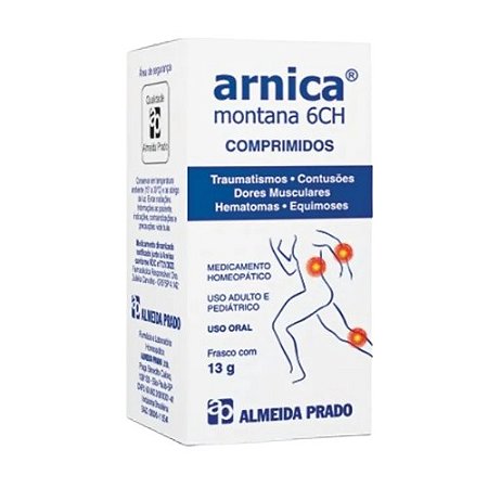 ARNICA MONTANA 6CH COMPRIMIDOS 13G. ALMEIDA PRADO EXCLUSIVO