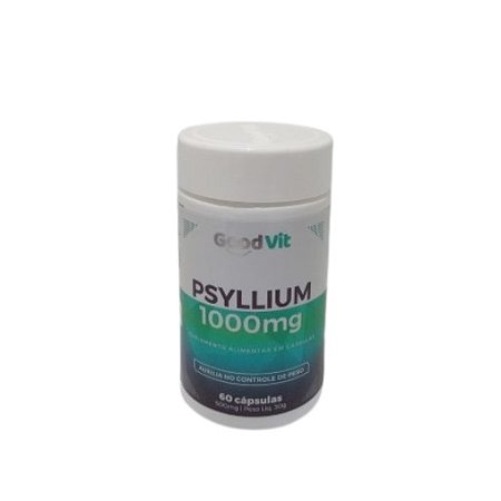 PSYLLIUM 1000MG GOODVIT SUPLEMENTO ALIMENTAR C/60 CÁPSULAS