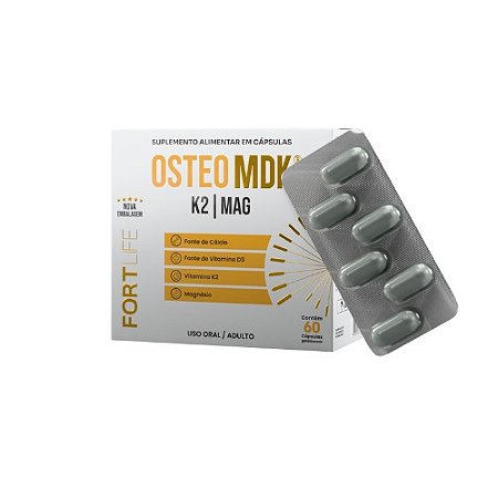 OSTEO MDK K2 MAG C/60 CÁPSULAS GEL FORTLIFE EXCLUSIVO