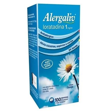 ALERGALIV 1MG/ML XAROPE ANTIALÉRGICO 100ML SB.CEREJA LORATADINA