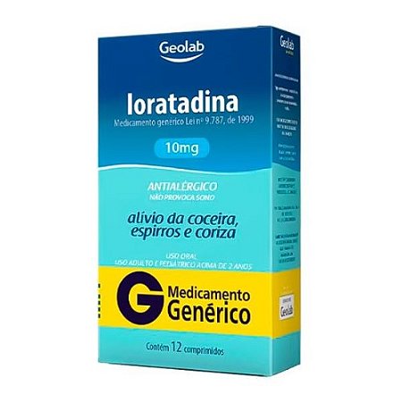 LORATADINA 10MG C/12 COMPRIMIDOS (GEOLAB)