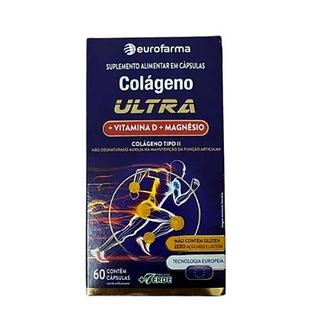 COLÁGENO ULTRA SUPLEMENTO ALIMENTAR EUROFARMA C/60 CÁPSULAS