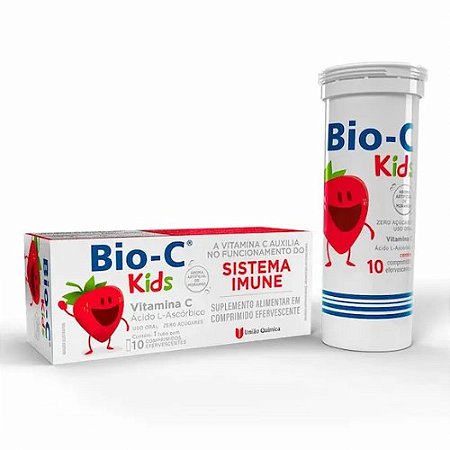BIO-C KIDS VITAMINA C C/10 COMP.EFERV. SB.MORANGO