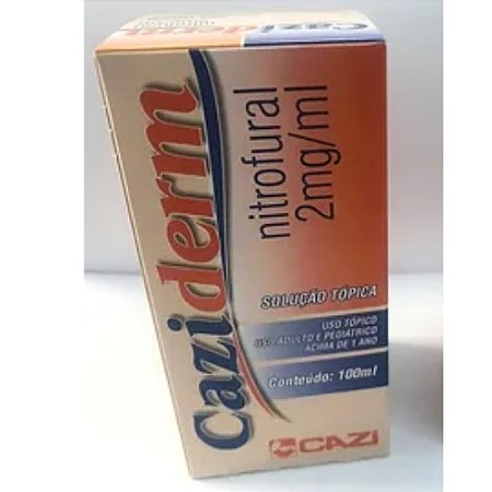 CAZIDERM 2MG/ML SOLUÇÃO TÓPICA 100ML NITROFURAL