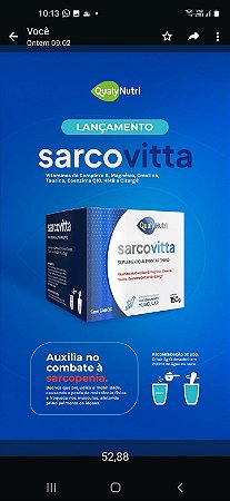 SARCOVITTA SUPLEMENTO ALIMENTAR QUALYNUTRI C/150G. SEM SABOR