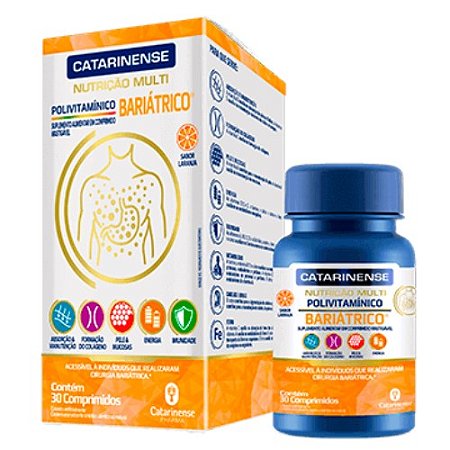 CATARINENSE NUTRIÇÃO MULTI POLIVITAMÍNICO BARIÁTRICO C/30 COMPRIMIDOS