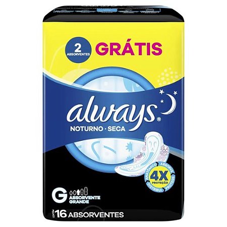 ALWAYS NORTUNO COB.SECA C/ABAS C/16 UNIDADES