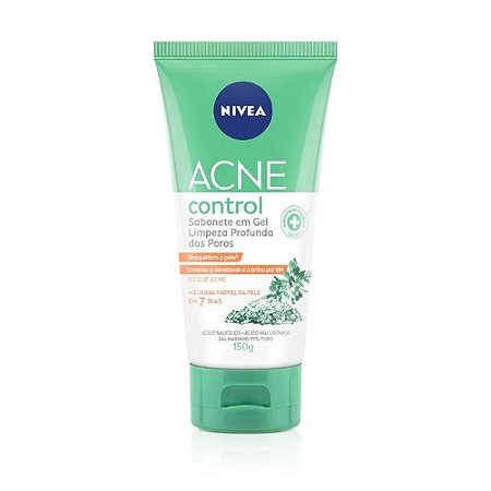 NIVEA ACNE CONTROL SABONETE GEL LIMPEZA PROFUNDA DOS POROS 150G.