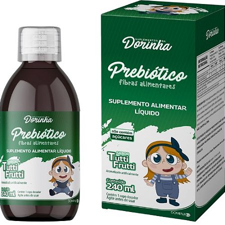 DORINHA PREBIÓTICO FIBRAS ALIMENTAR LÍQUIDO 240ML SB.TUTTI-FRUTTI