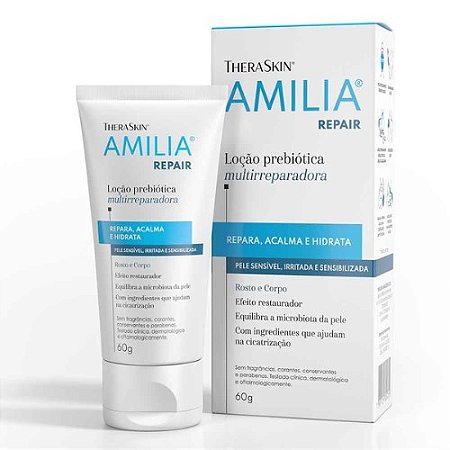 AMILIA REPAIR LOÇÃO PREBIÓTICA MULTIRREPARADORA 60G PELE SENSÍVEL