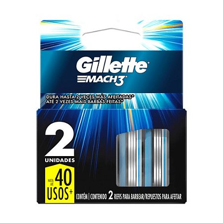 GILLETTE MACH3 CARGA C/2 UNIDADES