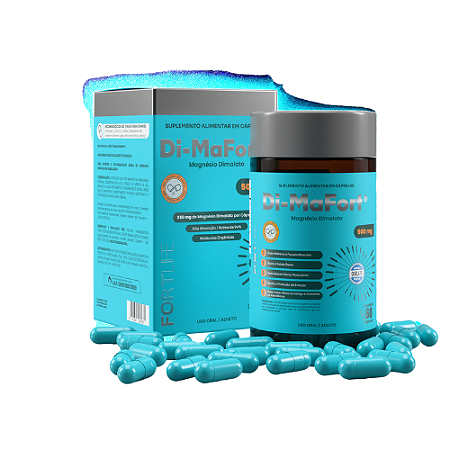 DI-MAFORT 500MG MAGNÉSIO DIMALATO C/60 FORTLIFE