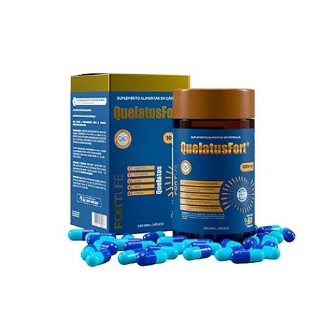 QUELATUS FORT 1000MG SUPLEMENTO ALIMENTAR C/60 CÁPSULAS FORTLIFE