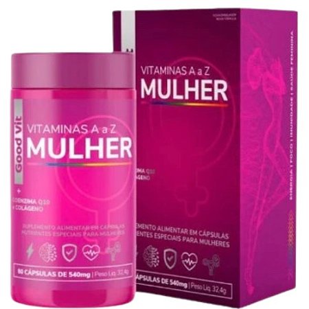 GOODVIT MULHER A-Z SUPLEMENTO ALIMENTAR C/60 CÁPSULAS