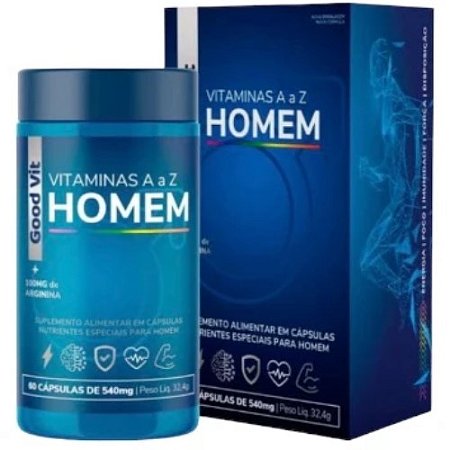 GOODVIT HOMEM A-Z SUPLEMENTO ALIMENTAR C/60 CÁPSULAS