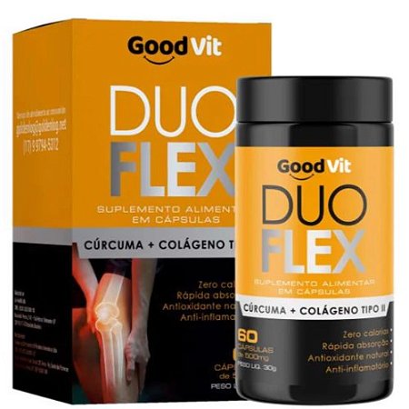 DUO FLEX GOODVIT SUPLEMENTO ALIMENTAR C/60 CÁPSULAS