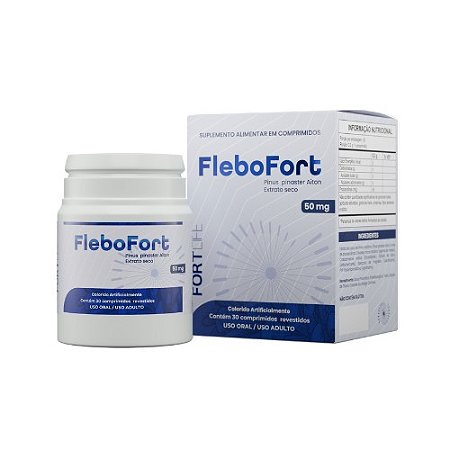 FLEBOFORT SUPLEMENTO ALIMENTAR 50MG C/30 COMP.REVEST. FORTLIFE