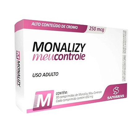 MONALIZY MEU CONTROLE 650MG C/30 COMPRIMIDOS