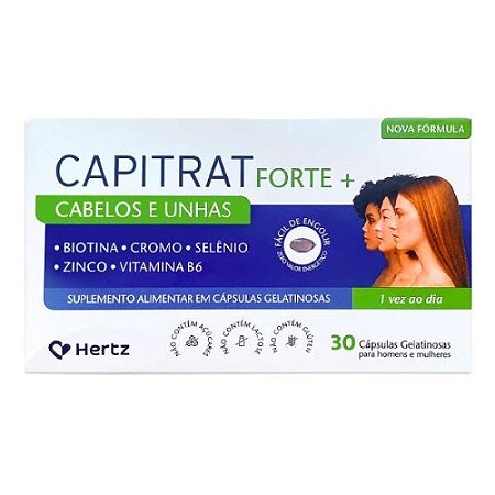 CAPITRAT FORTE+ CABELOS E UNHAS C/30 CÁPSULAS GELATINOSAS