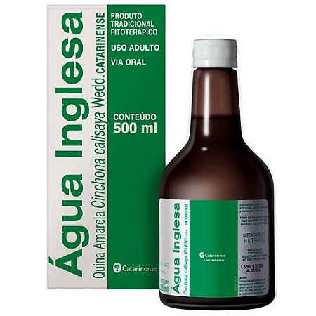 ÁGUA INGLESA CATARINENSE 500ML QUINA AMARELA CINCHONA CALISAYA