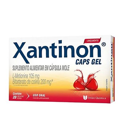 XANTINON CAPS GEL C/20 CÁPSULAS MOLES METIONINA + COLINA