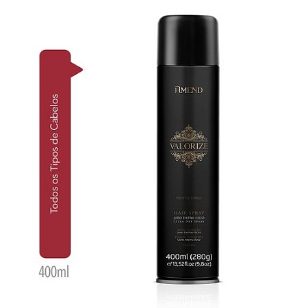 AMEND VALORIZE HAIR SPRAY FIXAÇÃO ULTRAFORTE 400ML