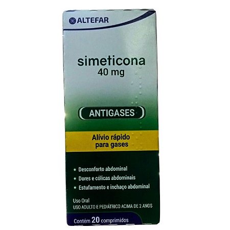 SIMETICONA 40MG C/20 COMPRIMIDOS ( ALTEFAR )