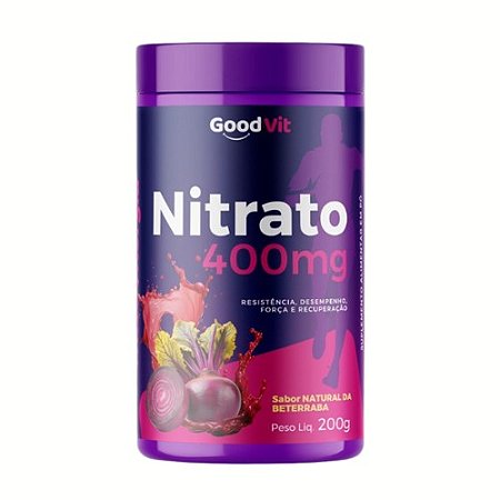 NITRATO 400MG GOODVIT SUPLEMENTO ALIMENTAR 200G. SB.NATURAL BETERRABA