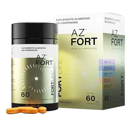 AZ FORT SUPLEMENTO ALIMENTAR POLIVITAMÍNICO FORTLIFE C/60 COMPRIMIDOS