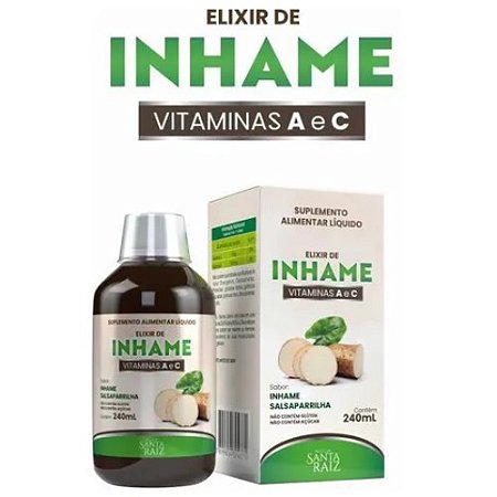 ELIXIR DE INHAME SANTA RAIZ + IODETO POTÁSSIO + ASSOCIAÇÕES 240ML METALAB