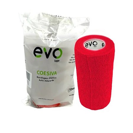 BANDAGEM ELÁSTICA COESIVA EVO TAPE AUTO-ADERENTE 10CX X 4,5M