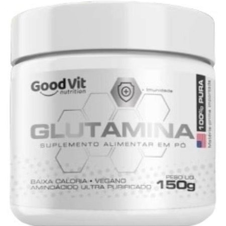 GLUTAMINA SUPLEMENTO ALIMENTAR GOODVIT 150G. 100% PURA