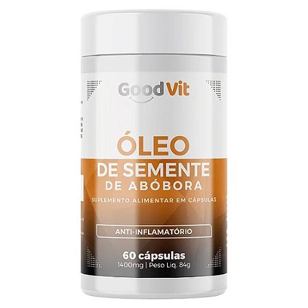 ÓLEO DE SEMENTE DE ABÓBORA SUPLEMENTO ALIMENTA GOODVIT C/60 CÁPSULAS